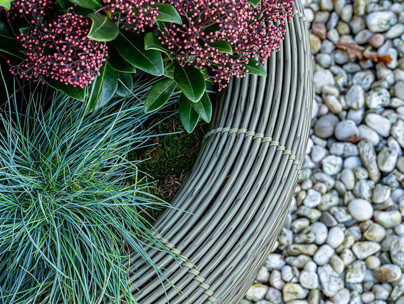 Velda Velda Orbis Planter Olive - Wicker plantenbak 70 liter voor binnen en buiten, afbeelding 4 Plantenbak