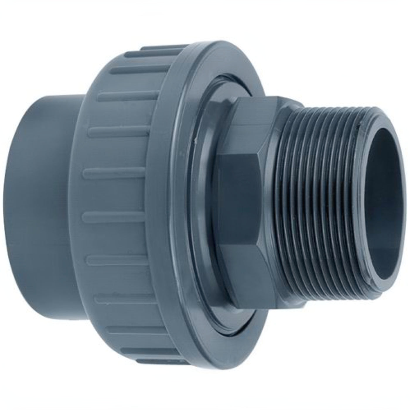 Aquaforte PVC Koppeling 32 mm lijm x 1" buitendraad - Druk-PVC overgang naar schroefdraad
