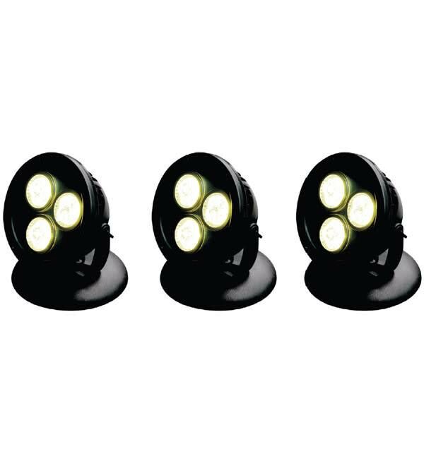Vijver en tuin LED lamp 12 watt warm wit set van 3 stuks, afbeelding 4 Vijververlichting
