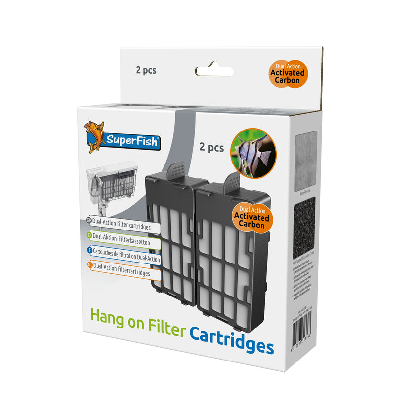 Superfish Hang On Cardridge 2x - productfoto, Onderdeel Aquariumfilter bij Vijvercentrum