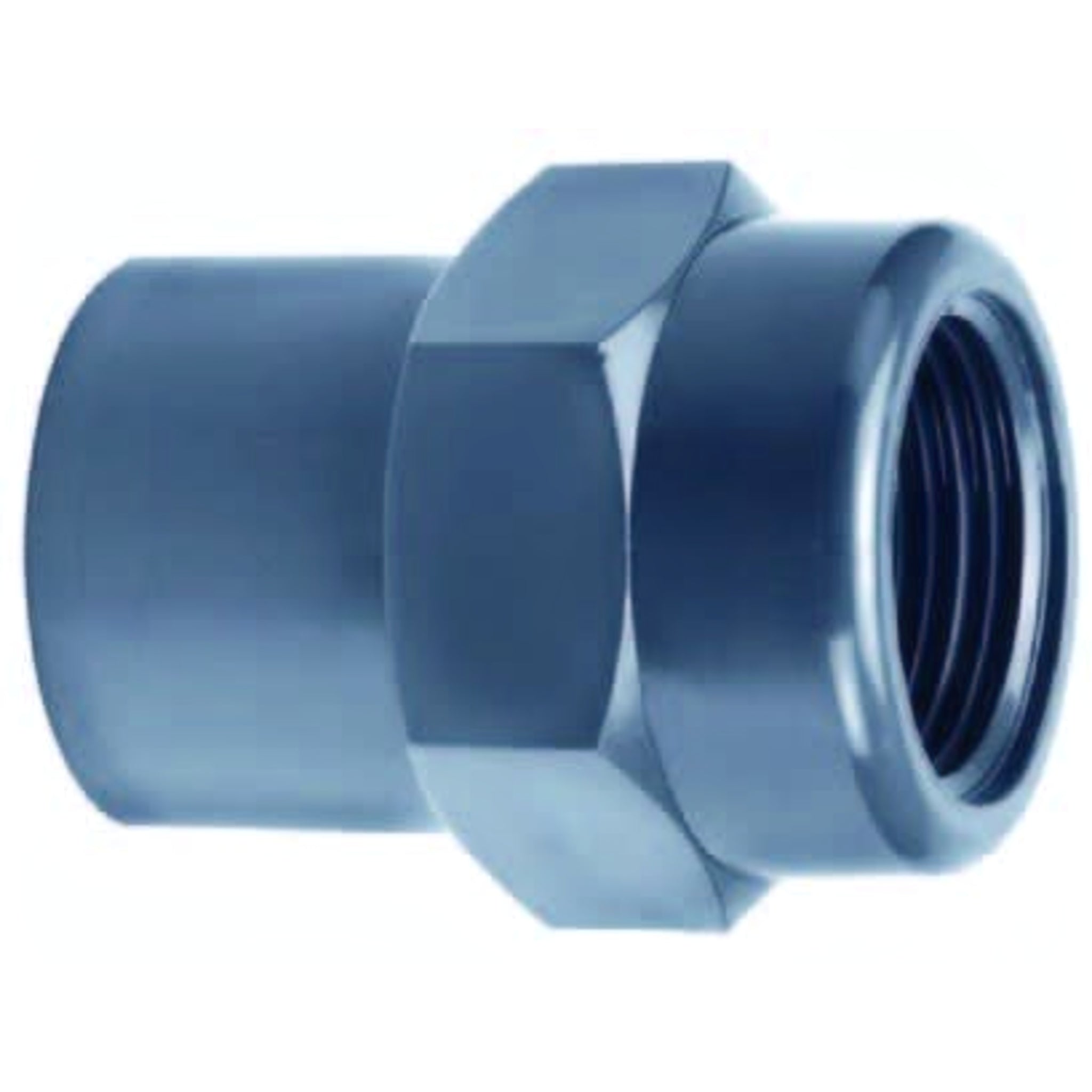 PVC verloopsok 3/4 inch x 1/2 inch binnendraad
