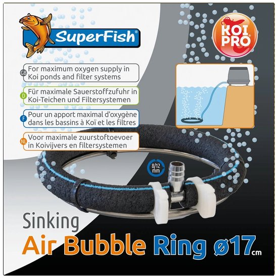 Koi Pro Sinking Air Bubble Ring Ø 17cm - productfoto — Luchtpomp bij Vijvercentrum
