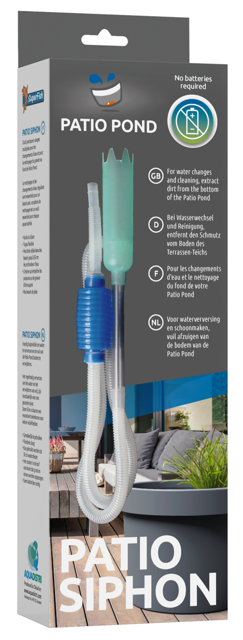 Superfish Patio Pond Siphon - Hevel en bodemreiniger voor terrasvijver