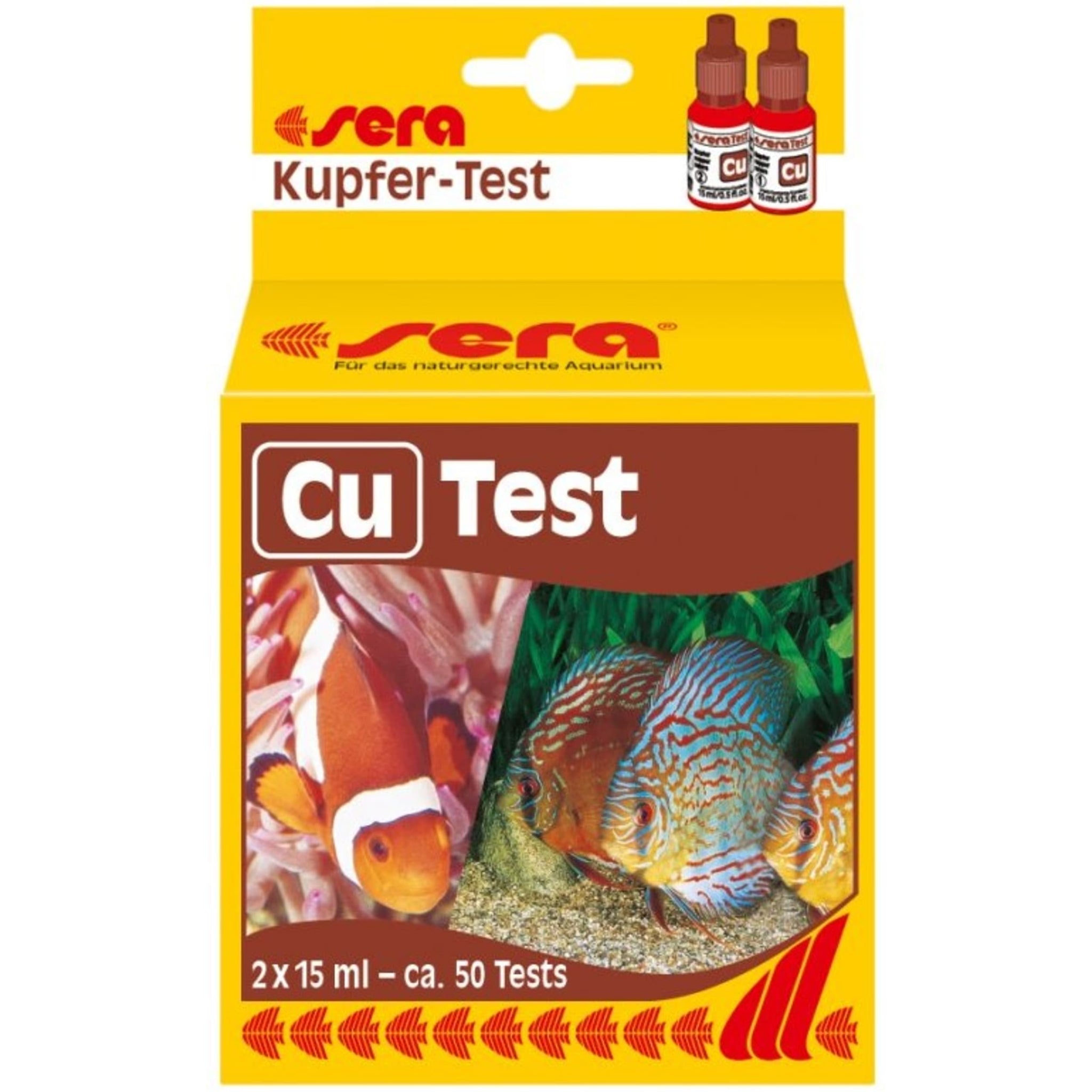 Sera koper-Test (Cu) - druppeltest voor kopergehalte in aquariumwater productafbeelding