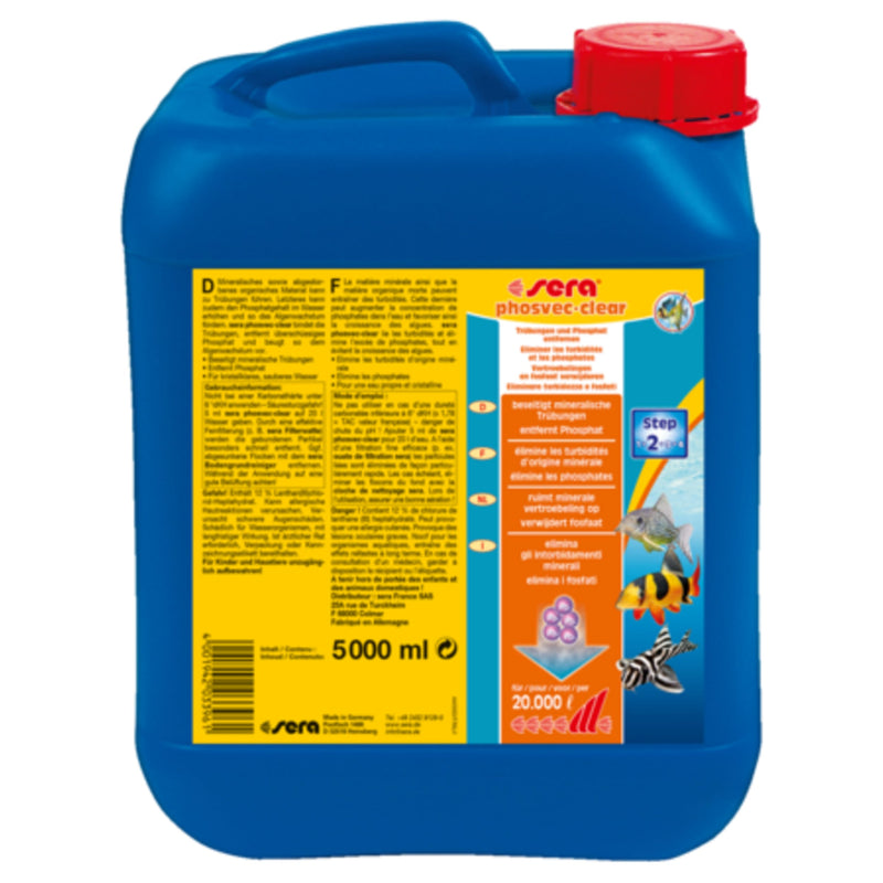 Sera phosvec·clear - 5 Liter - productfoto, Algenbestrijder bij Vijvercentrum