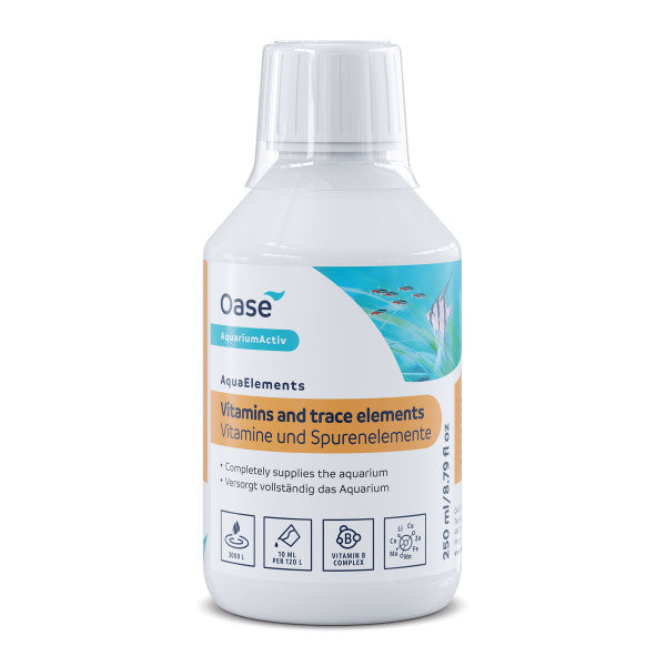 Oase AquaElements Vitaminen 250 ml - Mineralen en vitaminen voor aquariumvissen, afbeelding 2 Aquarium
