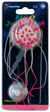 Superfish Fluo Jellyfish Rose S - zwevende fluorescerende kwal voor aquarium, miniatuur 2