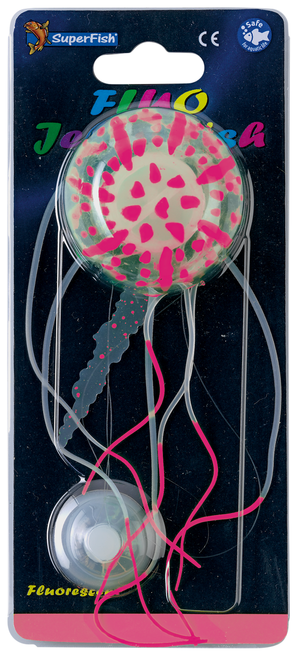 Superfish Fluo Jellyfish Rose S - zwevende fluorescerende kwal voor aquarium, afbeelding 2 Aquarium Decoratie