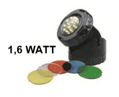 Vijver en tuin LED lamp 1,6 watt warm wit accentverlichting