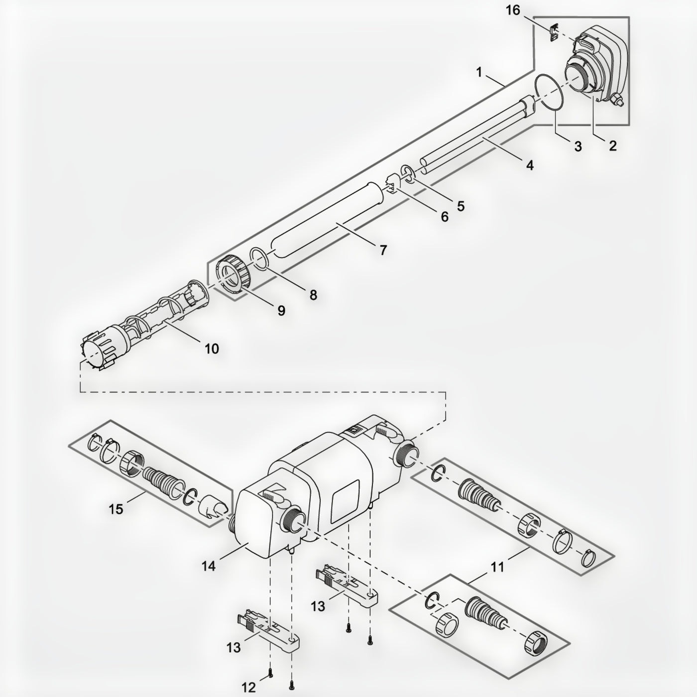 Oase Verv. reinigingsrotor Bitron C 36 / 55 - productfoto