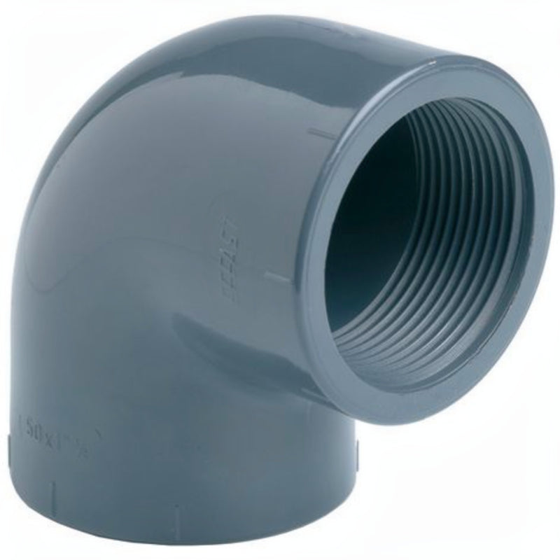 Aquaforte Knie 90 graden PVC binnendraad 1,25 inch - Haakse fitting vijverleiding, Leidingwerk bij Vijvercentrum
