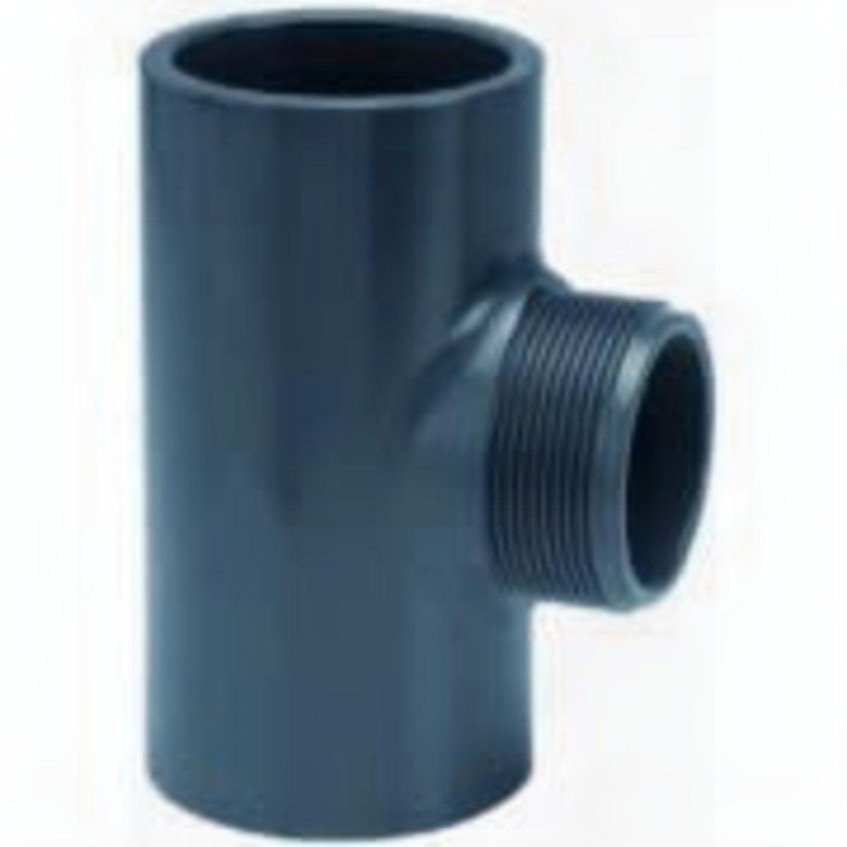 Effast PVC T-stuk 32 mm x 1 1/4 inch buitendraad - Verloopfitting lijm en draad voor vijverleidingen