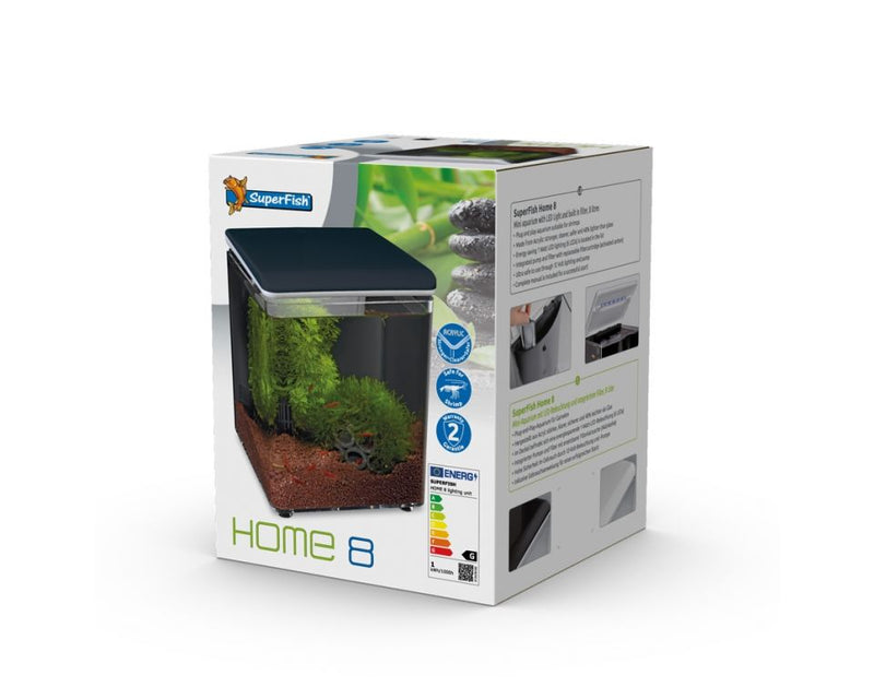 Superfish Home 8 Aquarium Wit - Nano Aquarium met LED, afbeelding 3 Aquarium