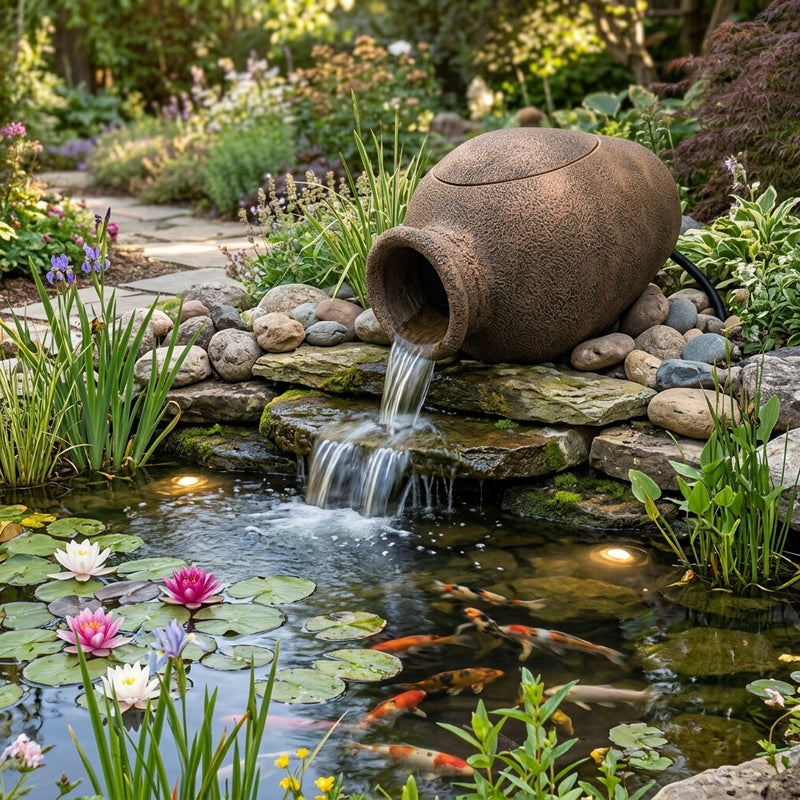 Superfish Amphora Filter - decoratieve kruik met vijverfilter, afbeelding 3 Vijverfilter
