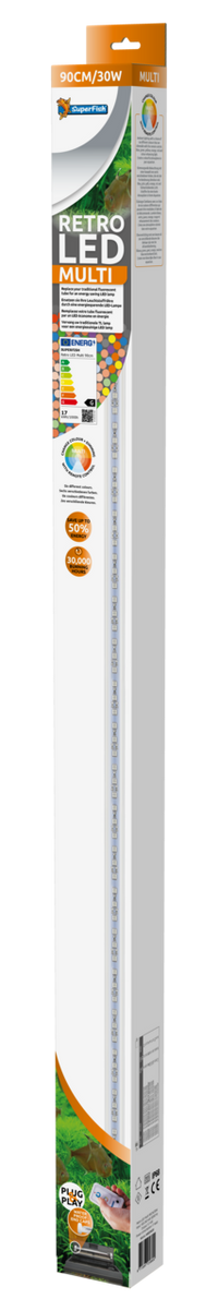 Superfish Retro LED Multi T8 90 cm 30W - RGB LED-verlichting met afstandsbediening voor aquarium, miniatuur 2