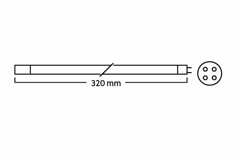 Philips 16 Watt - T5 - Witte fitting - lengte 320mm - UVC Vervangingslamp - afbeelding 3, afbeelding 4 UV-C Vervanglamp