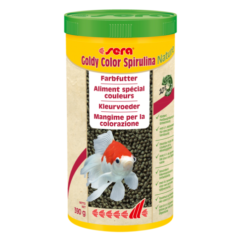 Sera Goldy Color Spirulina 390 g - Kleurvoer voor goudvissen, afbeelding 2 Visvoer