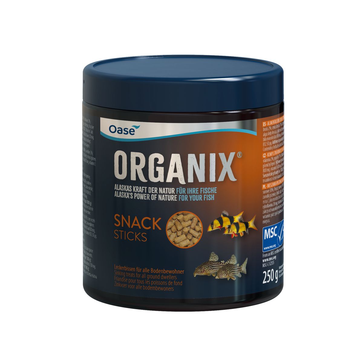 Oase ORGANIX Snack Sticks 550ml - Visvoer sticks voor bodemvissen en garnalen