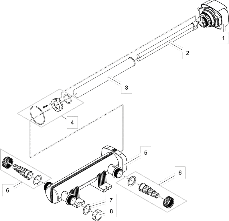 Oase Vervanglamp UV-C 36 Watt, detailaanzicht UV-C lamp