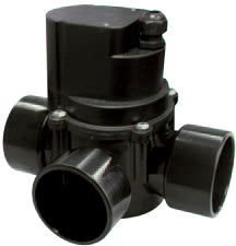 Xclear automatische 2-weg kraan 63 mm 230VAC vijverfilter, afbeelding 2 PVC Kraan