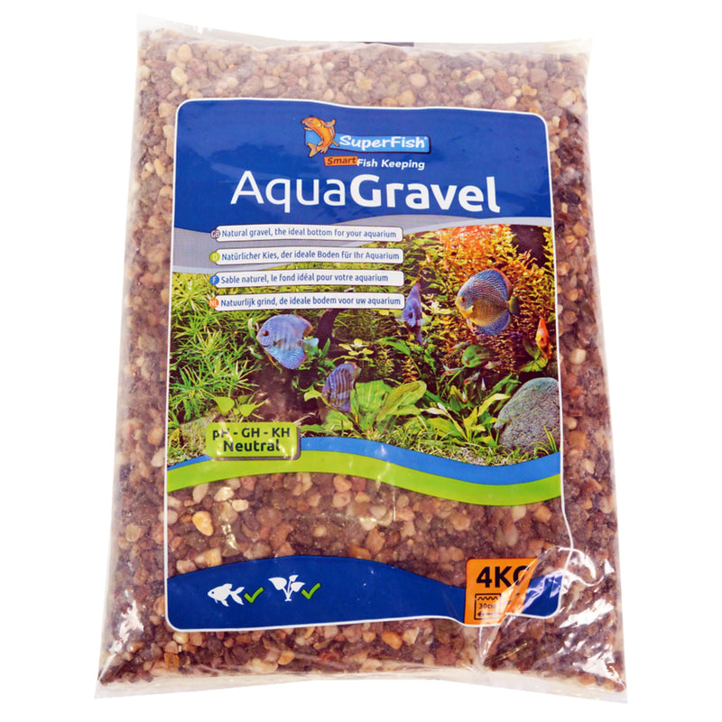 Superfish Aqua Grind Donker 3-6 Mm 4kg - productfoto, Aquarium Decoratie bij Vijvercentrum