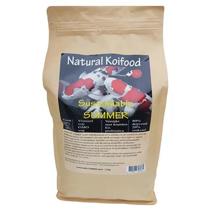 Natural Aquatic Summer 10L (6mm) - zomervoer voor koi en vijvervissen, afbeelding 2 Visvoer