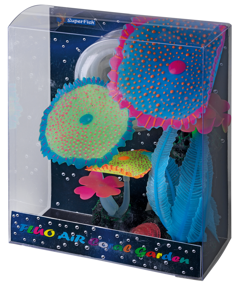 Superfish Fluo Air Coral Garden Blauw - Koraalornament met luchtbellen, afbeelding 2 Aquarium