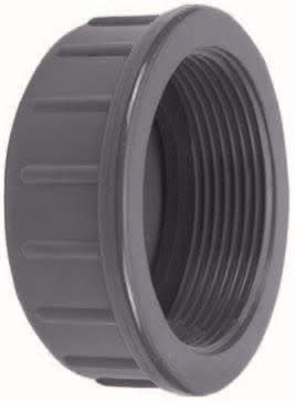 Effast PVC Afsluitkap Binnendraad Inclusief Rubber Ring (2 1/2 inch), afbeelding 2 Onderdelen