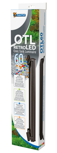 Superfish Retro LED OTL 60 cm - LED-armatuur voor open aquarium (T8 18W), miniatuur 2