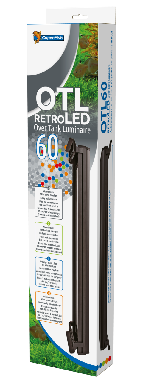 Superfish Retro LED OTL 60 cm - LED-armatuur voor open aquarium (T8 18W)