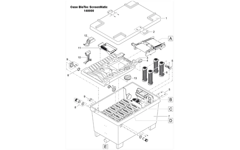Oase BG hendel voor BioTec 36 doorstroomfilter, afbeelding 3 Onderdelen