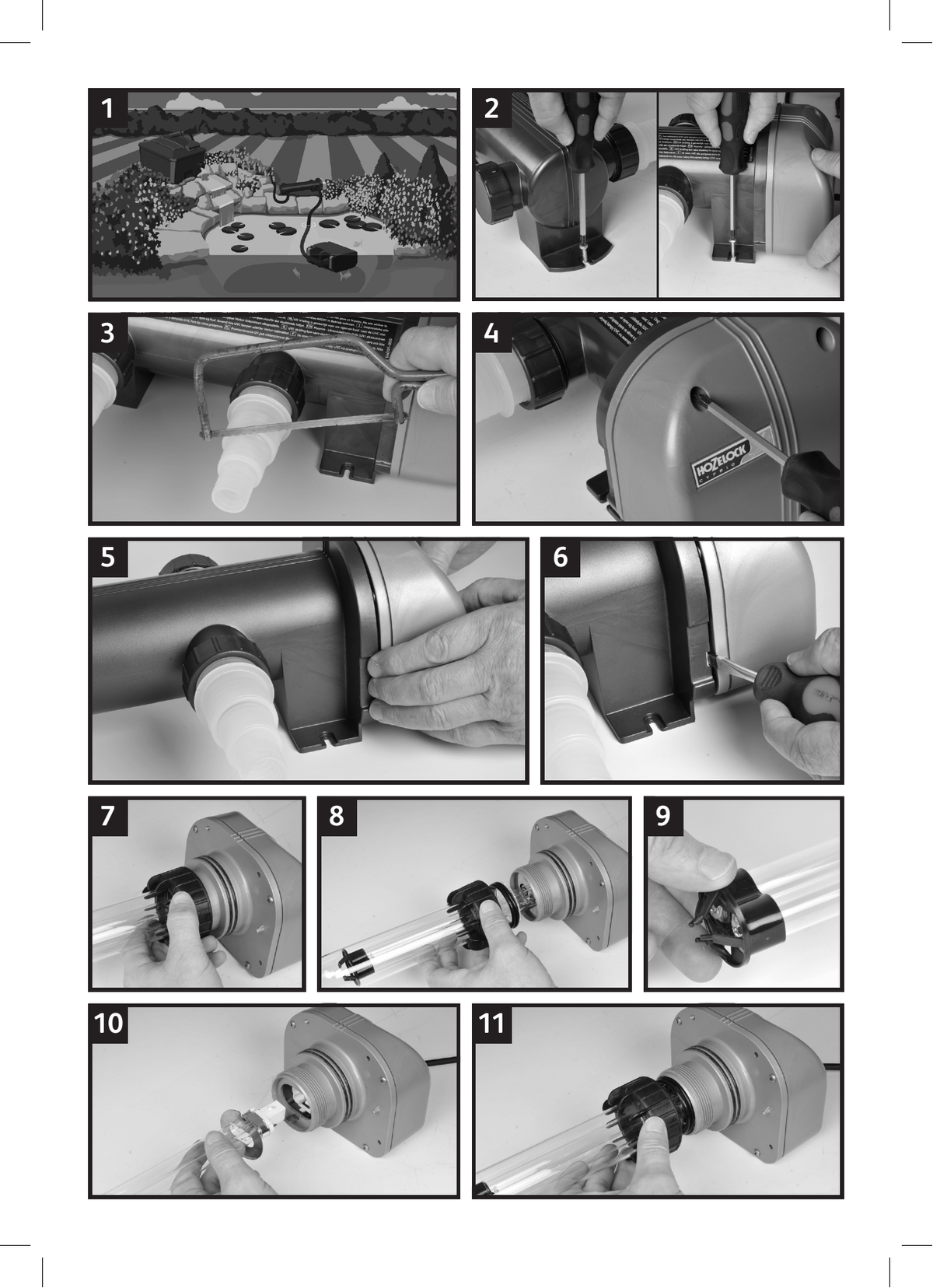 Hozelock Kwartsbuis voor Vorton 18 Watt (C-versie) - onderdelen diagram