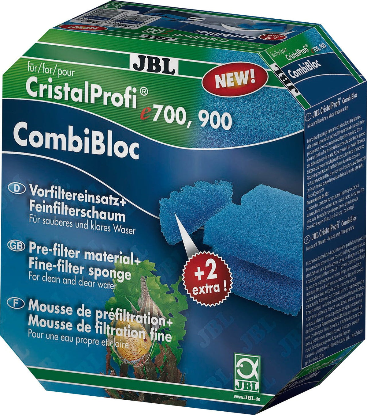 JBL CombiBloc CristalProfi e401/e701/e901 Bovenkorf Filtersponzenset