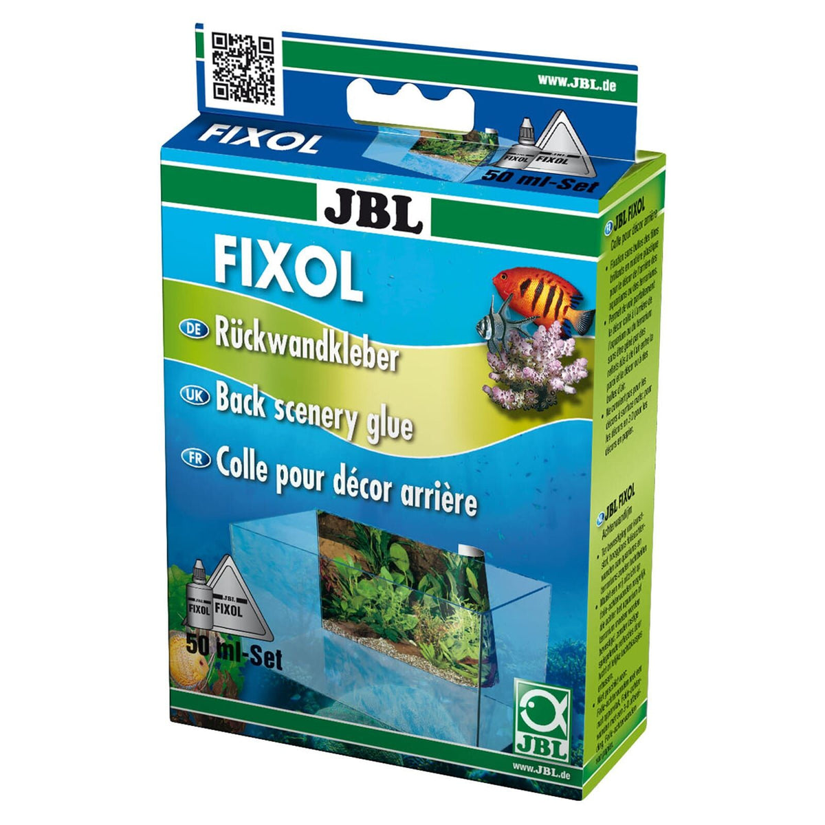 JBL FIXOL Achterwandlijm voor Aquarium en Terrarium (50 ml Set)