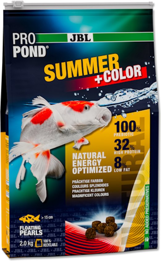 JBL ProPond Summer+Color S 2,0 kg zomervoer koi