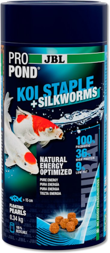 JBL ProPond Koi Staple+Silkworms S 0,34 kg basisvoer