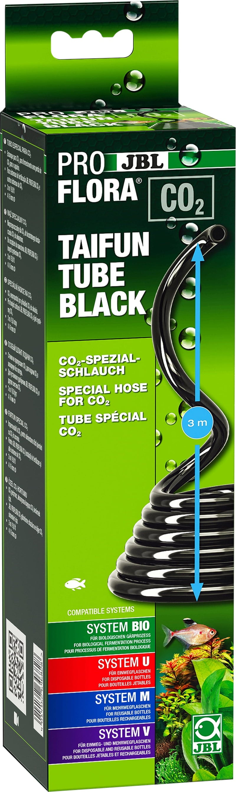 JBL PROFLORA CO2 Taifun Tube Black (3 m, 4/6 mm), CO2 slang bij Vijvercentrum