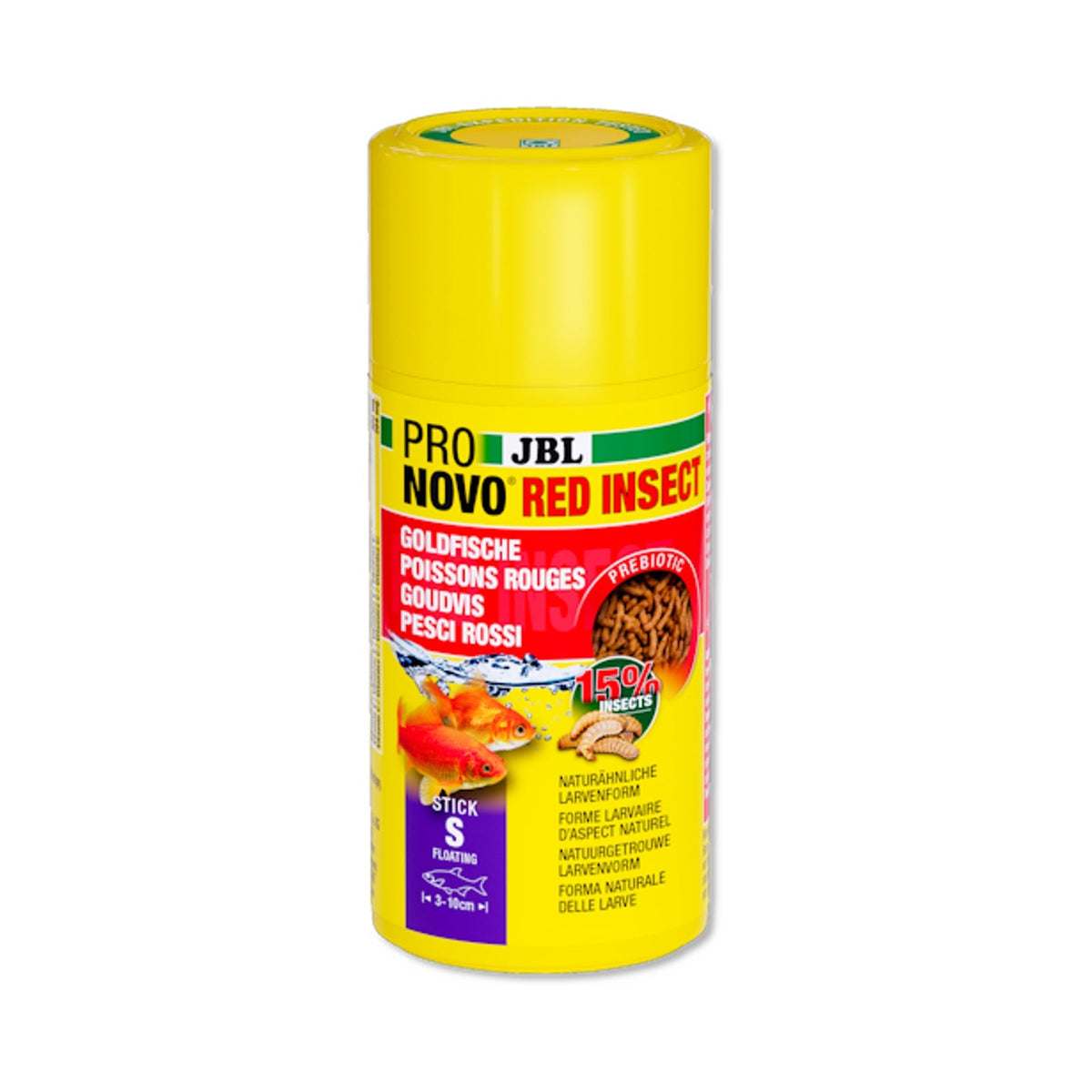 JBL PRONOVO RED INSECT STICK S 100ml pot packshot goudvisvoer