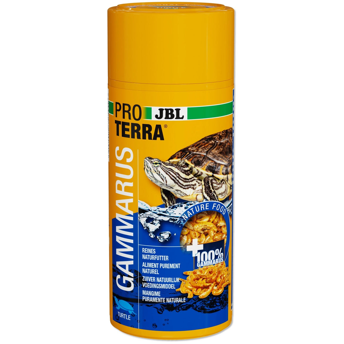 JBL PROTERRA GAMMARUS 250ml natuurlijk schildpaddenvoer pot studio opname