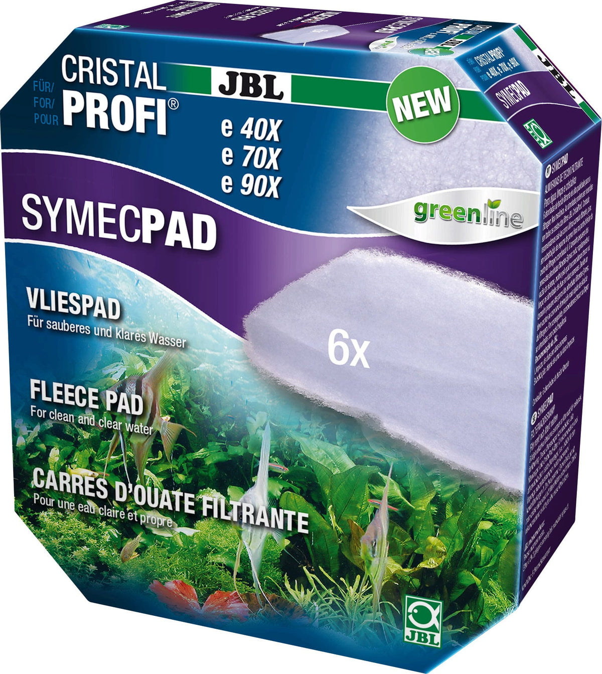 JBL SymecPad II Fijnfilterpads voor CristalProfi e401/e402/e701/e702/e901/e902 (6 stuks)