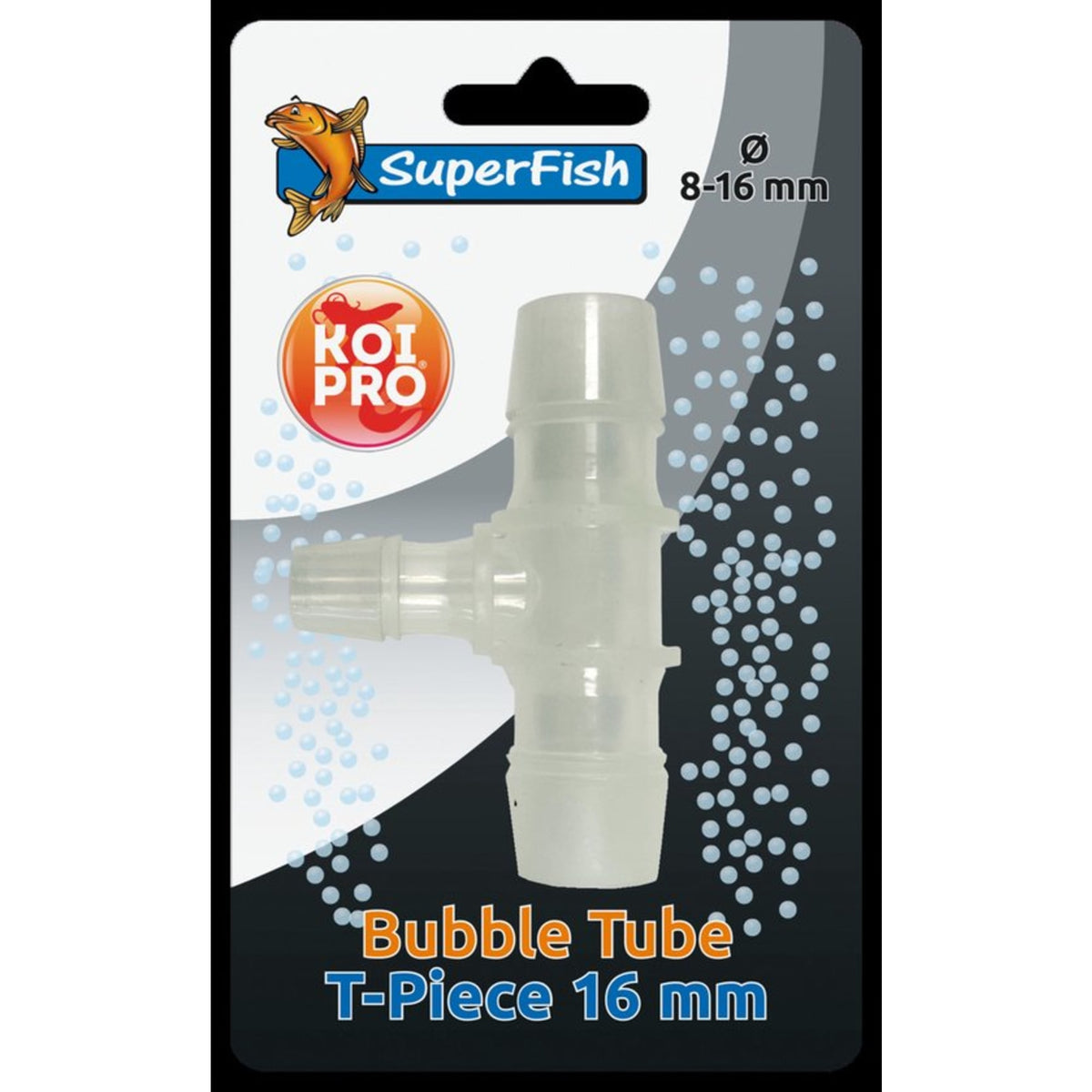 Koi Pro Bubble Tube T-Stuk 16mm - productfoto