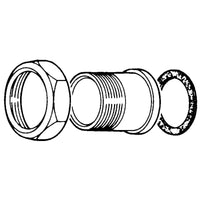 Koppeling watermeter 1¼" buitendraad x 1½" binnendraad - MC160 A 9b03, miniatuur 2