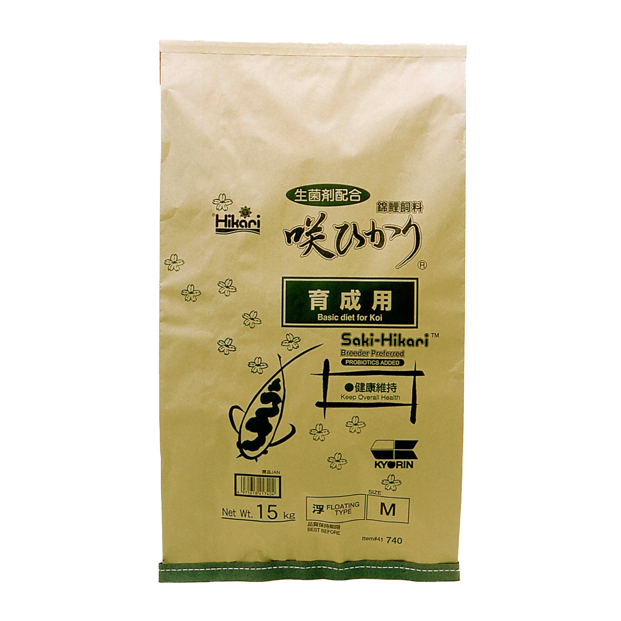 Saki Hikari Balance Sinking M 20 kg - zinkend Japans basisvoer met Hikari Germ probiotica
