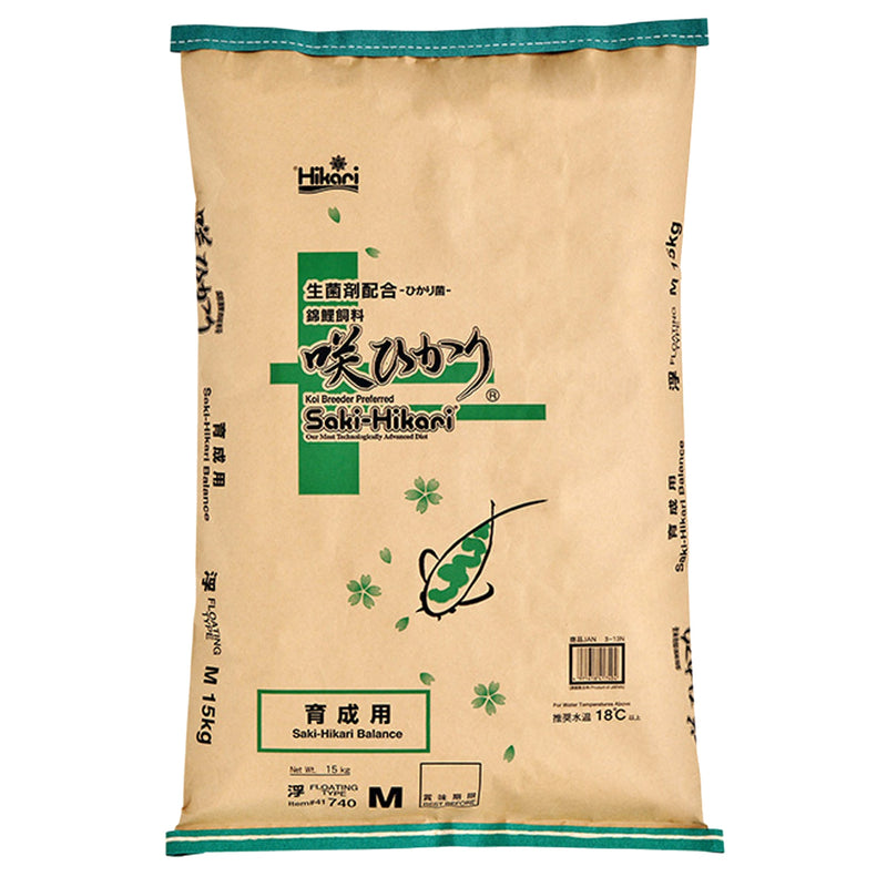 Saki Hikari Balance Medium 15 kg basisvoer voor koi, Basisvoer bij Vijvercentrum