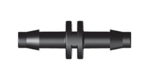 Verbinder recht 4 x 4mm tule, detailaanzicht PVC Hulpstuk