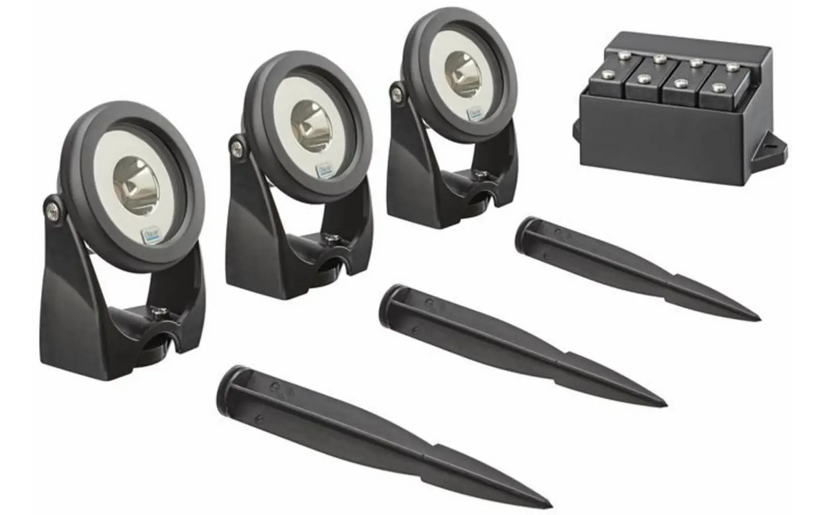 Oase LunAqua Power LED Set 3 - Complete vijververlichting met 3 spots en driver 24V, afbeelding 3 van 3