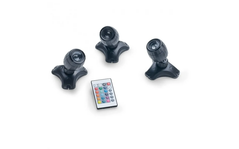 Pontec PondoStar LED RGBW Set 3 - kleurverlichting voor vijver en tuin met afstandsbediening, afbeelding 2 Vijververlichting
