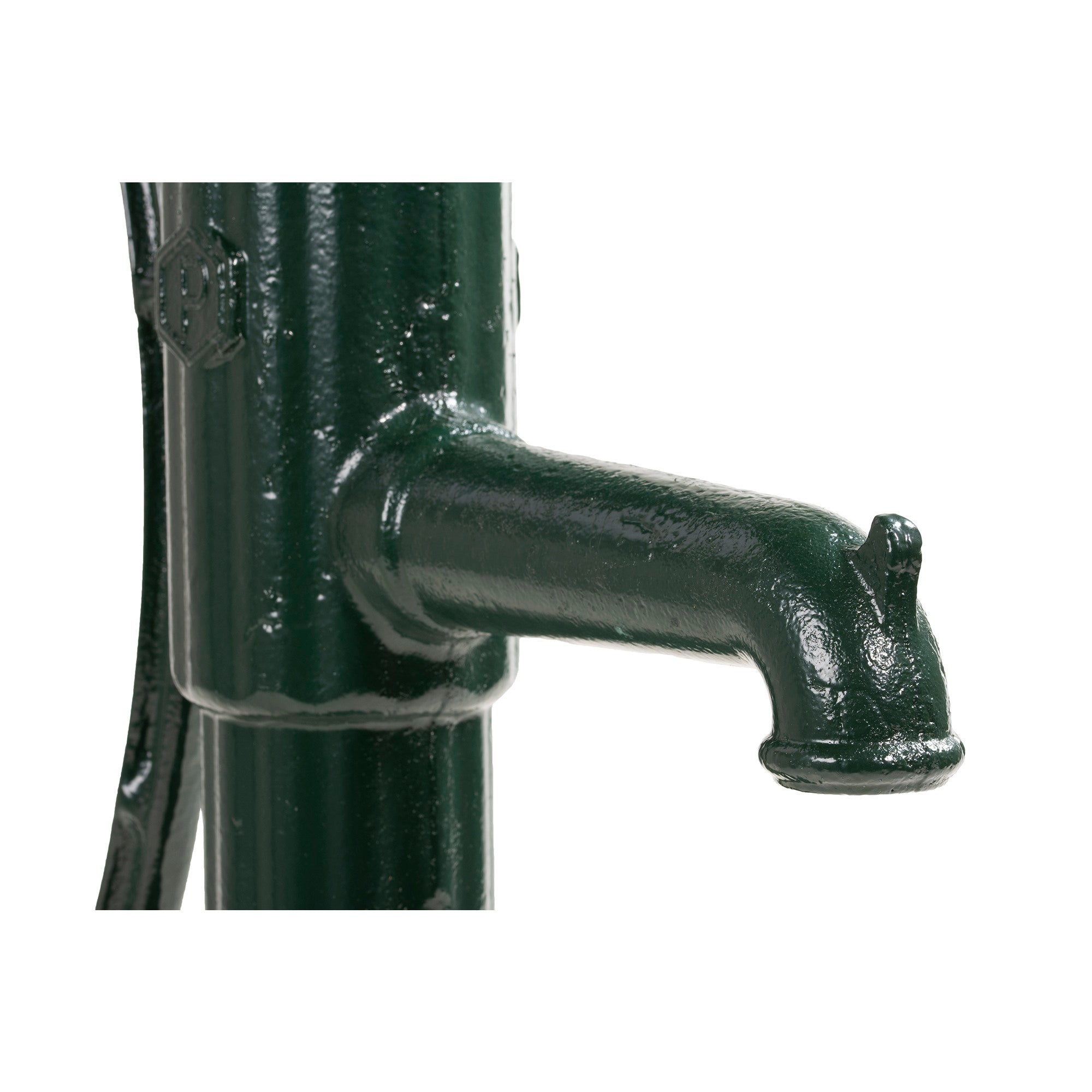 Gietijzeren handpomp NP75 rondflens groen - 28 ltr/min - RC101 B 166a