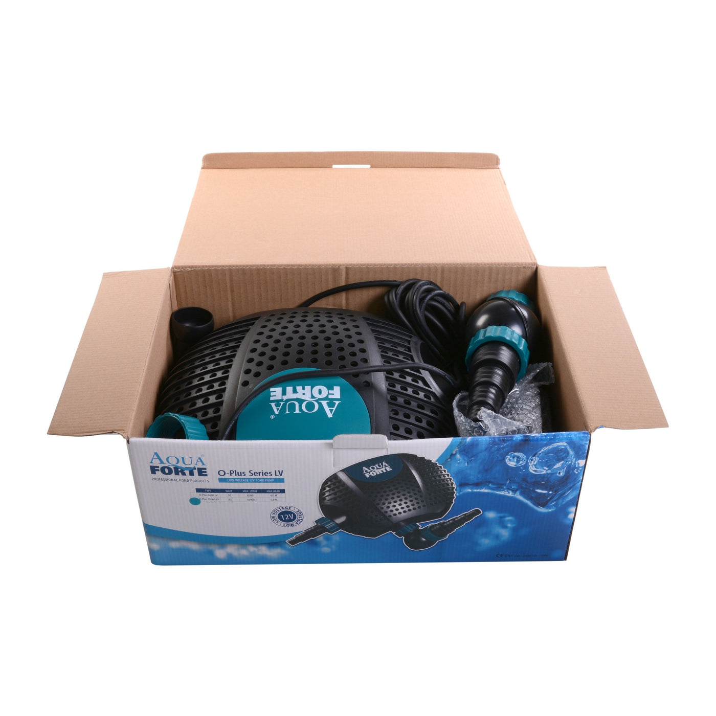 AquaForte O-10000LV vijverpomp 12V - 10.000 l/u laagspanning - RD725 B bf01