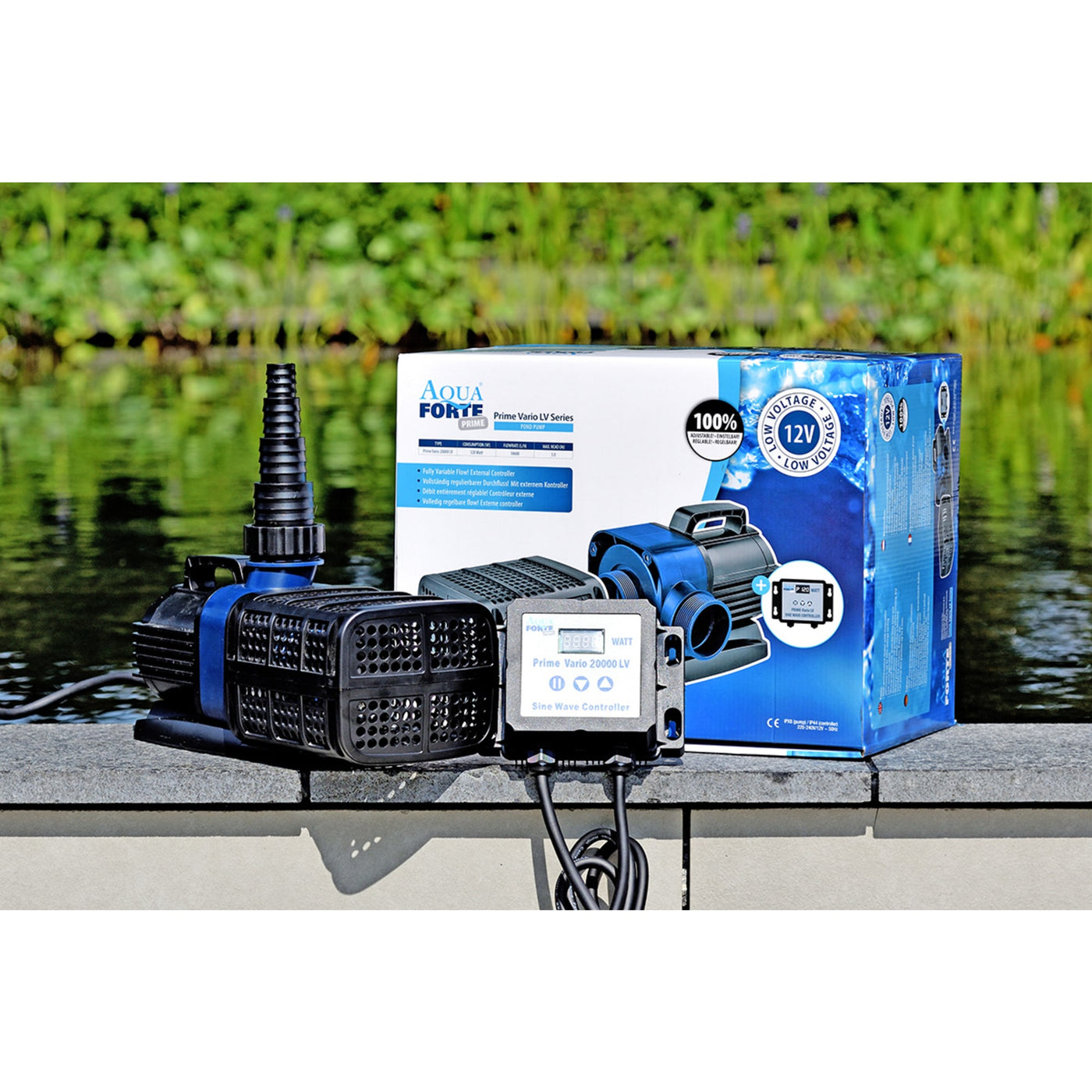AquaForte DM Vario LV 20.000 vijverpomp 12V regelbaar - 18.600 l/h - RD759 D 3210